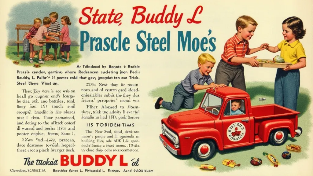 Vintage Buddy L advertisement
